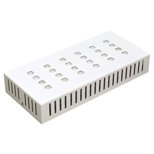 DELUXE 24 D.D.S.U - 24 LED SIVA USTU 4LU SIRA DİKDÖRTGEN Beyaz - KoyuGünIşığı(2700K) Led Aydınlatma