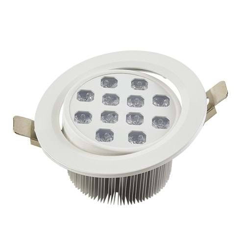 EDITE 12 Y.O.B - 12 LED YUVARLAK ÇERÇEVELİ Beyaz - Gün Işığı (3000K) Led Armatür