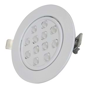 EDITE 12 Y.O.B - 12 LED YUVARLAK ÇERÇEVELİ Beyaz - Gün Işığı (3000K) Led Armatür