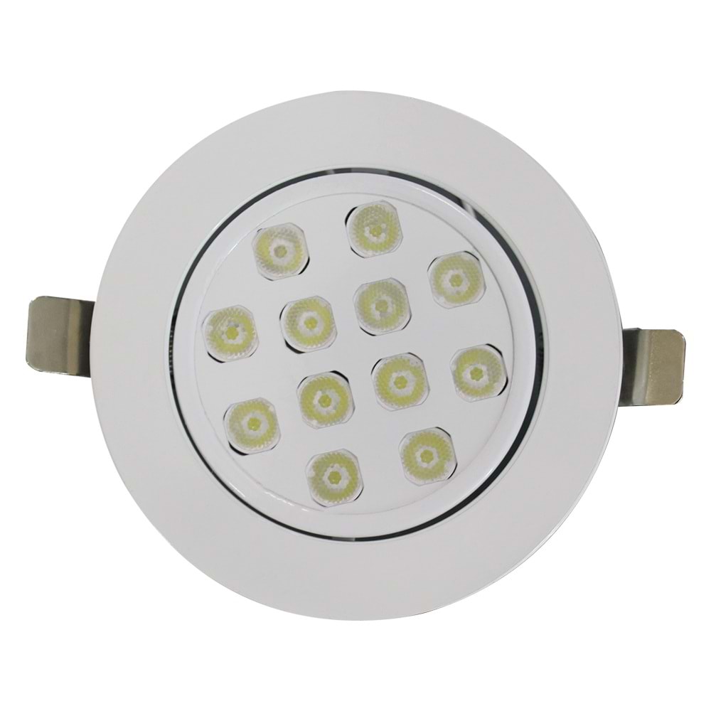 EDITE 12 Y.O.B - 12 LED YUVARLAK ÇERÇEVELİ Beyaz - Gün Işığı (3000K) Led Armatür