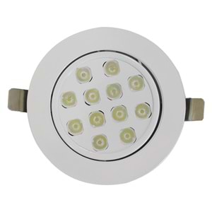 EDITE 12 Y.O.B - 12 LED YUVARLAK ÇERÇEVELİ Beyaz - Gün Işığı (3000K) Led Armatür