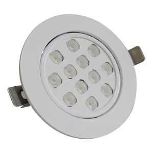 EDITE 12 Y.O.B - 12 LED YUVARLAK ÇERÇEVELİ Beyaz - Gün Işığı (3000K) Led Armatür