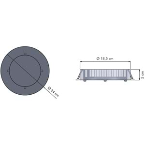 FAVORITE 108 Y - 108 LED Siyah - KoyuGünIşığı(2700K) Led Armatür