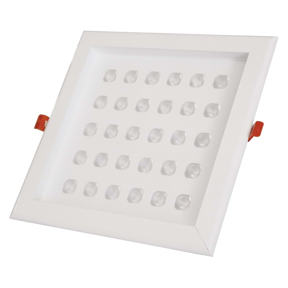 FPS 30 K.C - 30 LED KARE ÇERÇEVELİ Beyaz - Beyaz (6500K) Kuyumcu Aydınlatma