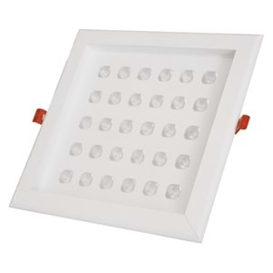 FPS 30 K.C - 30 LED KARE ÇERÇEVELİ Beyaz - Beyaz (6500K) Kuyumcu Aydınlatma