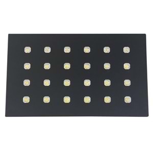 FRAME 24 D.D - 24 LED DİKDÖRTGEN Siyah - Beyaz (6500K) Vitrin Aydınlatma