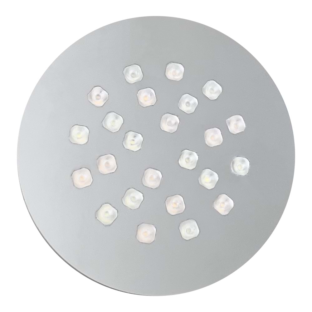 EKO 24 Y - 24 LED EKONOMİK YUVARLAK Krom - Gün Işığı (3000K) Led Armatür