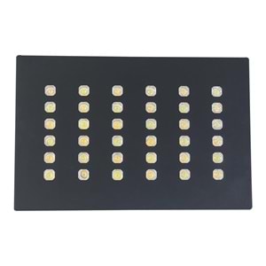 LIGHTBOX 36 D.D - 36 LED DİKDÖRTGEN Siyah - Karışık(6500k+3000k) Kuyumcu Aydınlatma