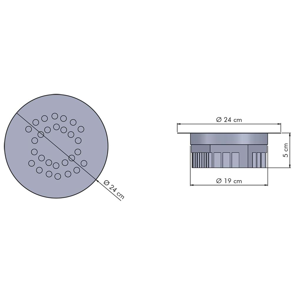 ELIPTIC 28 Y - 28 LED YUVARLAK Beyaz - KoyuGünIşığı(2700K) Vitrin Aydınlatma