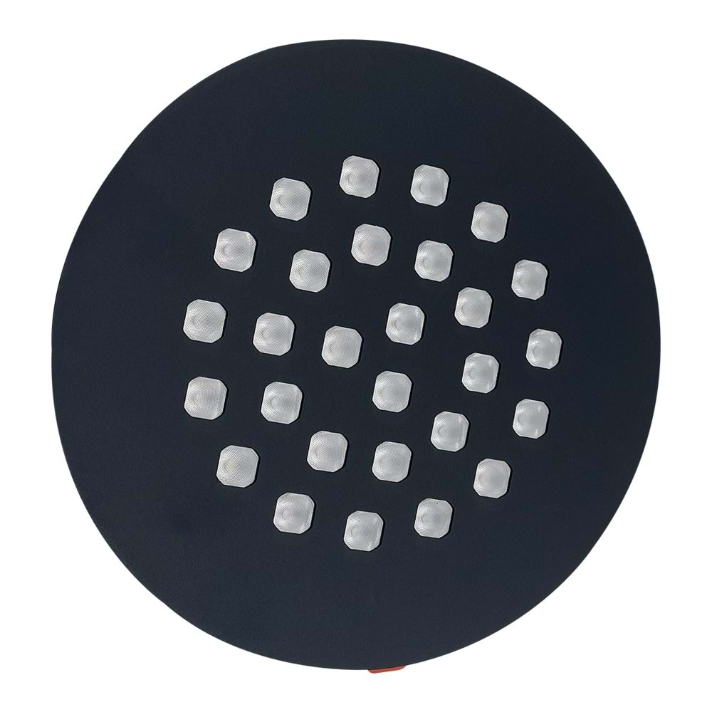 COMPACT 28 Y - 28 LED YUVARLAK Siyah - KoyuGünIşığı(2700K) Kuyumcu Aydınlatma
