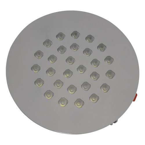 COMPACT 28 Y - 28 LED YUVARLAK Krom - Beyaz (6500K) Vitrin Aydınlatma