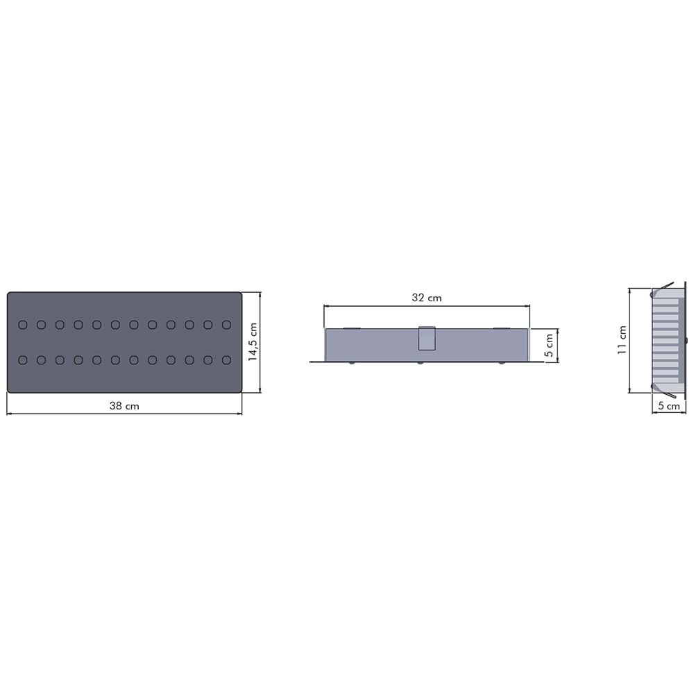 LAMP 24 D.D - 24 LED İKİLİ SIRA DİKDÖRTGEN Led Aydınlatma